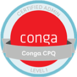 AscribeIT is a certified admin by Conga in Conga CPQ, Level 1.