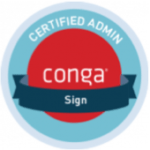 AscribeIT is a certified admin by Conga in Sign.